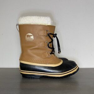 Sorel Waterproof Winter Carnival Snow Boots Womens Size 7 Carmel Brown